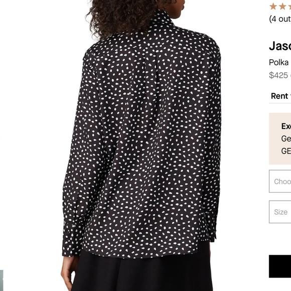 JASON WU dotted tie neck shirt size 6 NWT 😍 - Picture 4 of 14